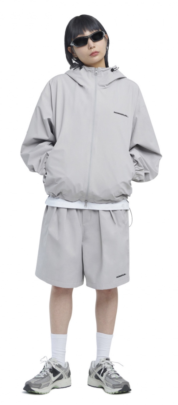 Nomanual 防風外套 /抽繩款