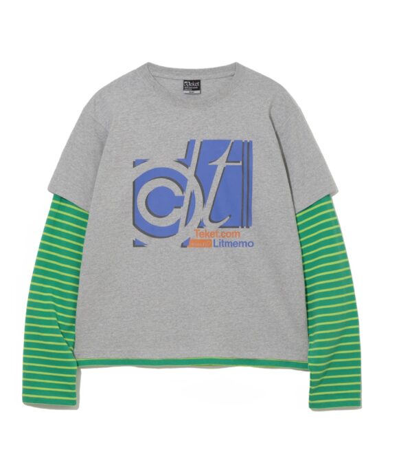 Teket-Stress Fix Layered L/S Tee 拼接假兩件薄長袖(多色)