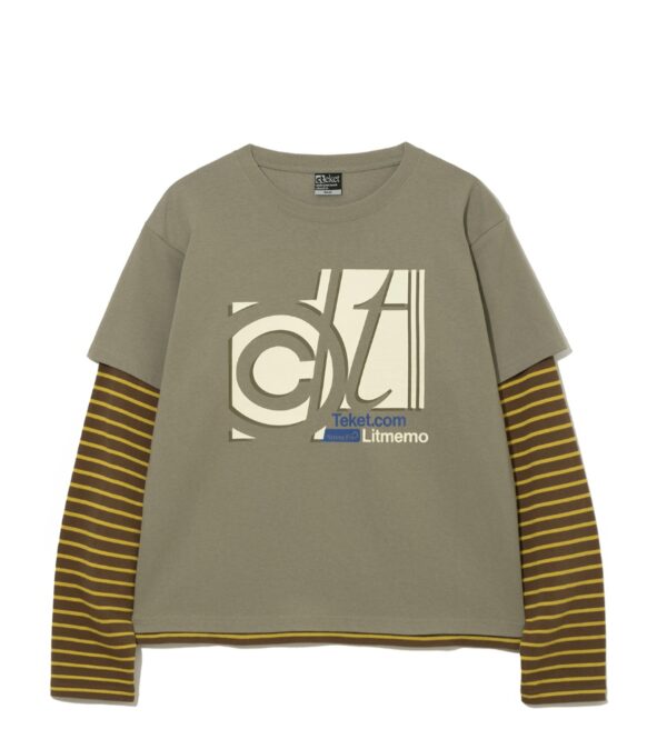 Teket-Stress Fix Layered L/S Tee 拼接假兩件薄長袖(多色)