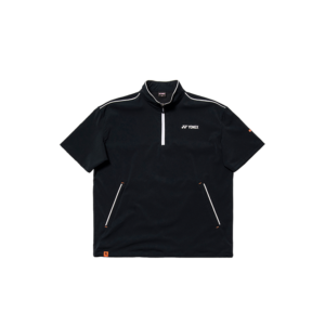 Yonex-20262黑色短袖立領抽繩排汗衣