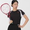 Yonex-2026黑色紅標短袖排汗衣(女)