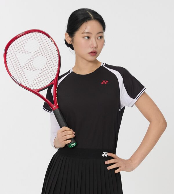 Yonex-2026黑色紅標短袖排汗衣(女)